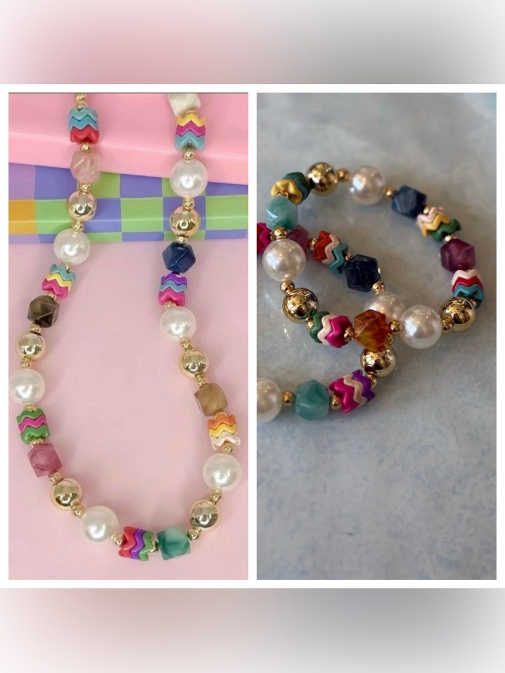 new Ziggy Pearl Pop in Gold Tone Necklace by Treasure Jewels